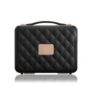 Beautifect Box Matte Black Organizer with Mirror